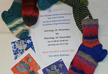 Weihnachtskarten, Socken